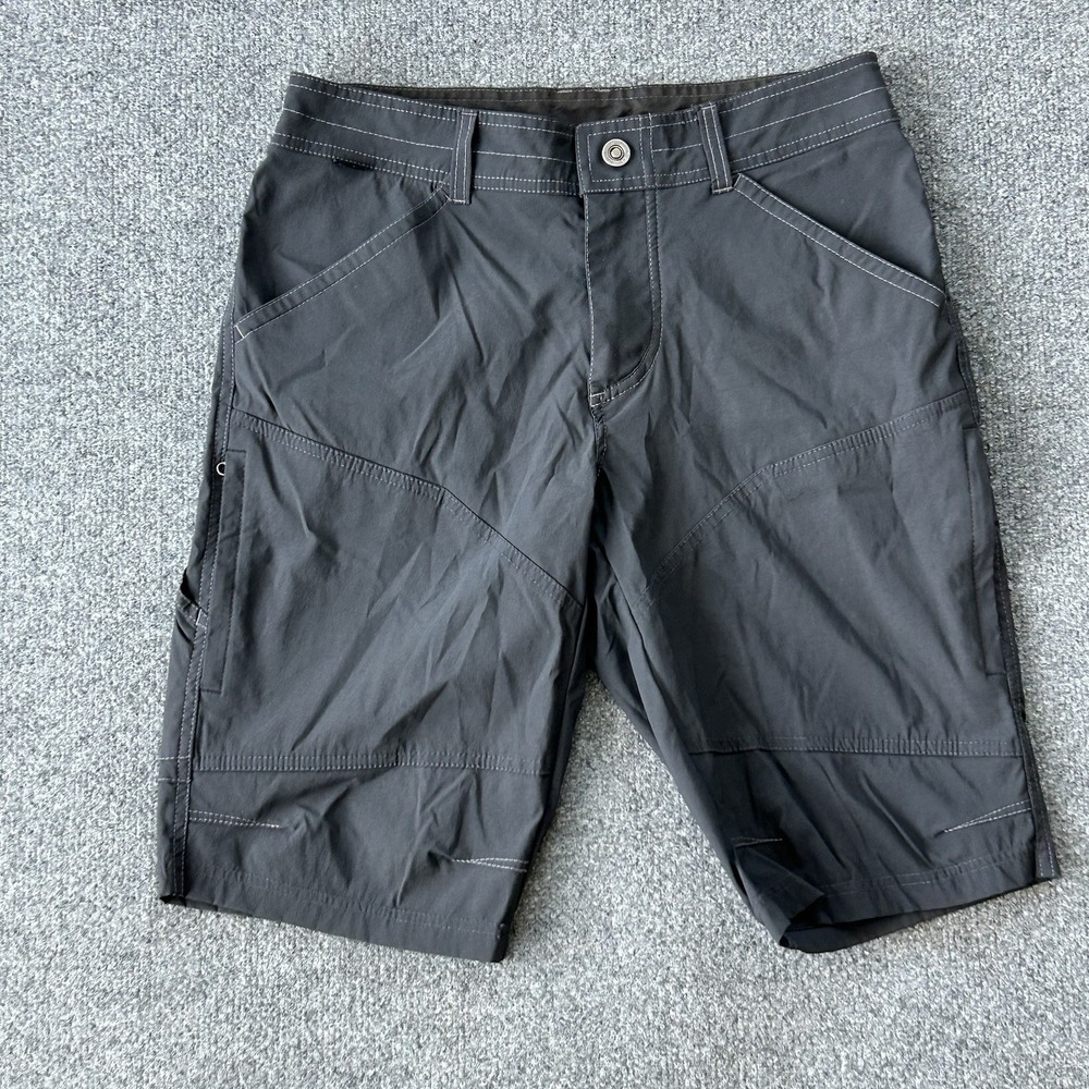 Kuhl‎ Shorts Men 30 Dark Grey Renegade Nylon Stretch Light Quick Dry Tough